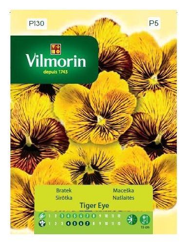 Bratek Tiger Eye 20 ziaren Vilmorin 