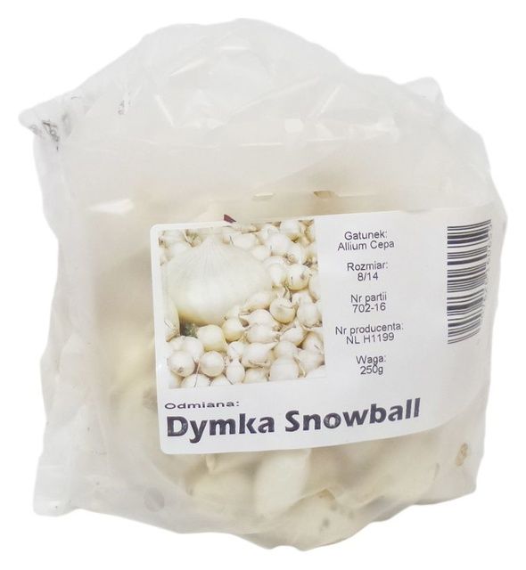 Cebula Dymka Snowball 8-14 mm biała 250g