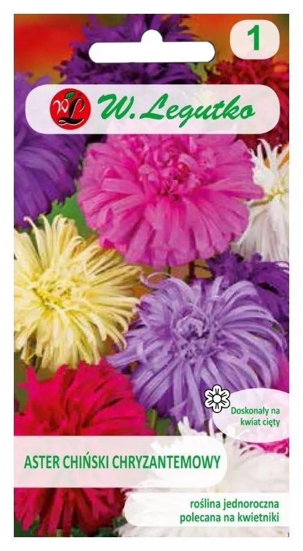 Aster chiński chryzantemowy mix 1,25g Legutko