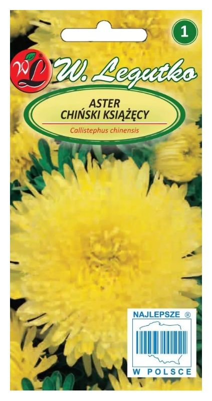 Aster chiński książęcy żółty 1g Legutko