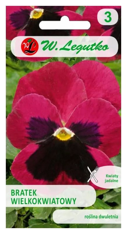 Bratek szwajcarski wielkokwiatowy Claret 0,5g Legutko