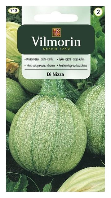 Cukinia okrągła Di Nizza 2g Vilmorin