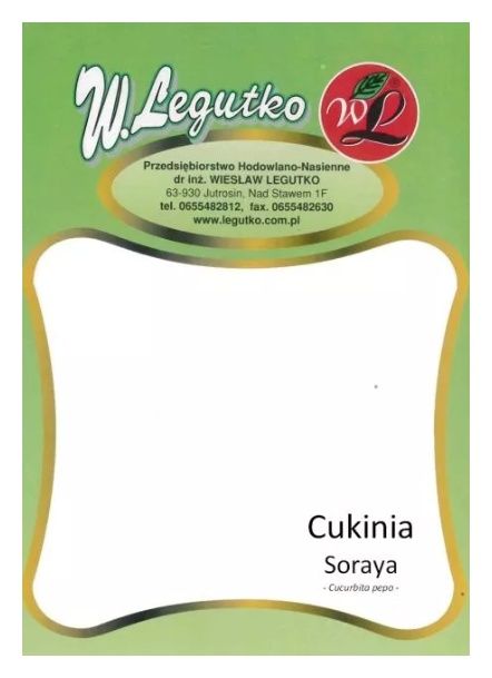 Cukinia SORAYA 100g Legutko