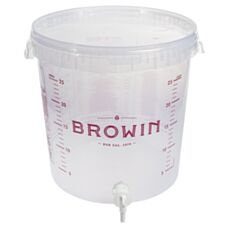Pojemnik fermentacyjny 30L z pokrywką i kranem Browin