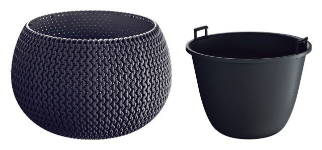 Doniczka Splofy Bowl DKSP + wkład Prosperplast 