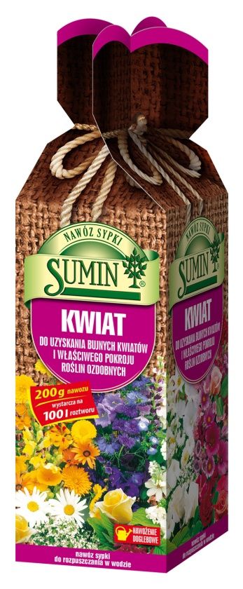 Nawóz rozpuszczalny do uzyskania bujnych kwiatów 200g SUMIN