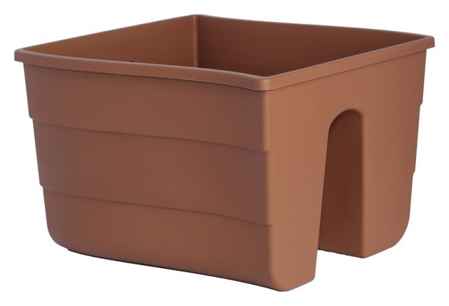 Doniczka balustradowa Fala 30 terakota