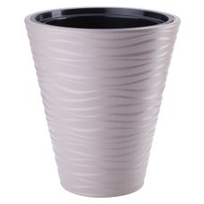 Doniczka Sahara + wkład szaro-beżowy Form-Plastic