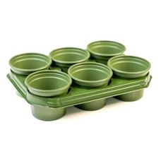 Doniczki okrągłe 6szt fi 12cm + podstawka VEFI