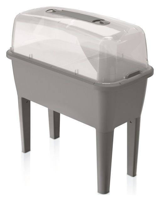 Szklarnia Respana Planter Set 770x387x820mm szary kamień Prosperplast DREP770