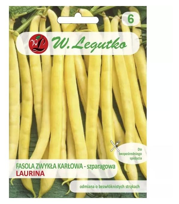 Fasola szparagowa zółtostrąkowa Laurina 50g Legutko