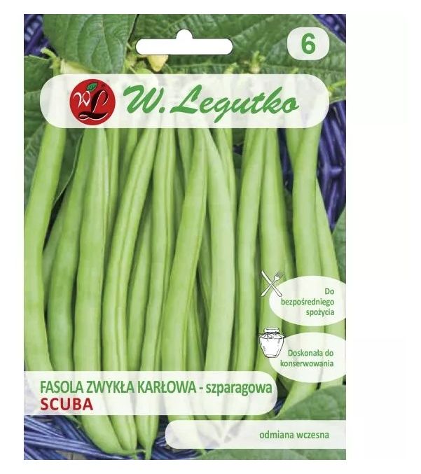 Fasola szparagowa zielona Scuba 50g Legutko