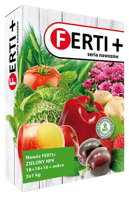 Ferti+ Zielony 18-18-18 + Mikro 3 x 1 kg Intermag