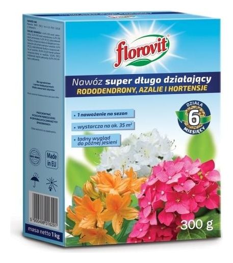 Florovit nawóz super długo działający rododendrony, azalie i hortensje 300g Inco