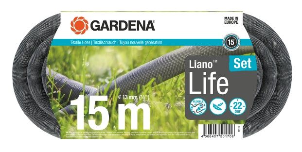 Wąż tekstylny Liano 15 m zestaw 18445 Gardena