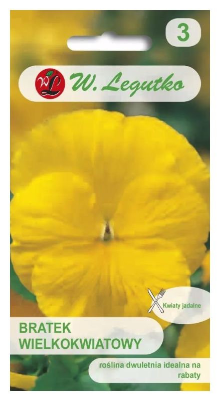 Bratek szwajcarski wielkokwiatowy Goldgelb 0,5g Legutko