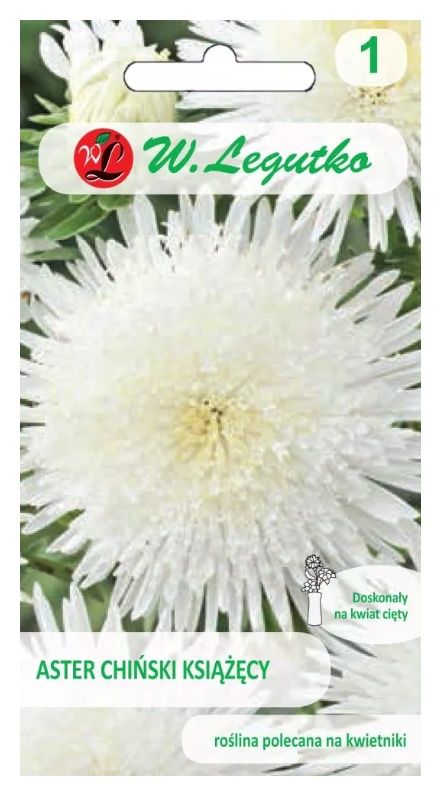 Aster chiński książęcy biały 1g Legutko