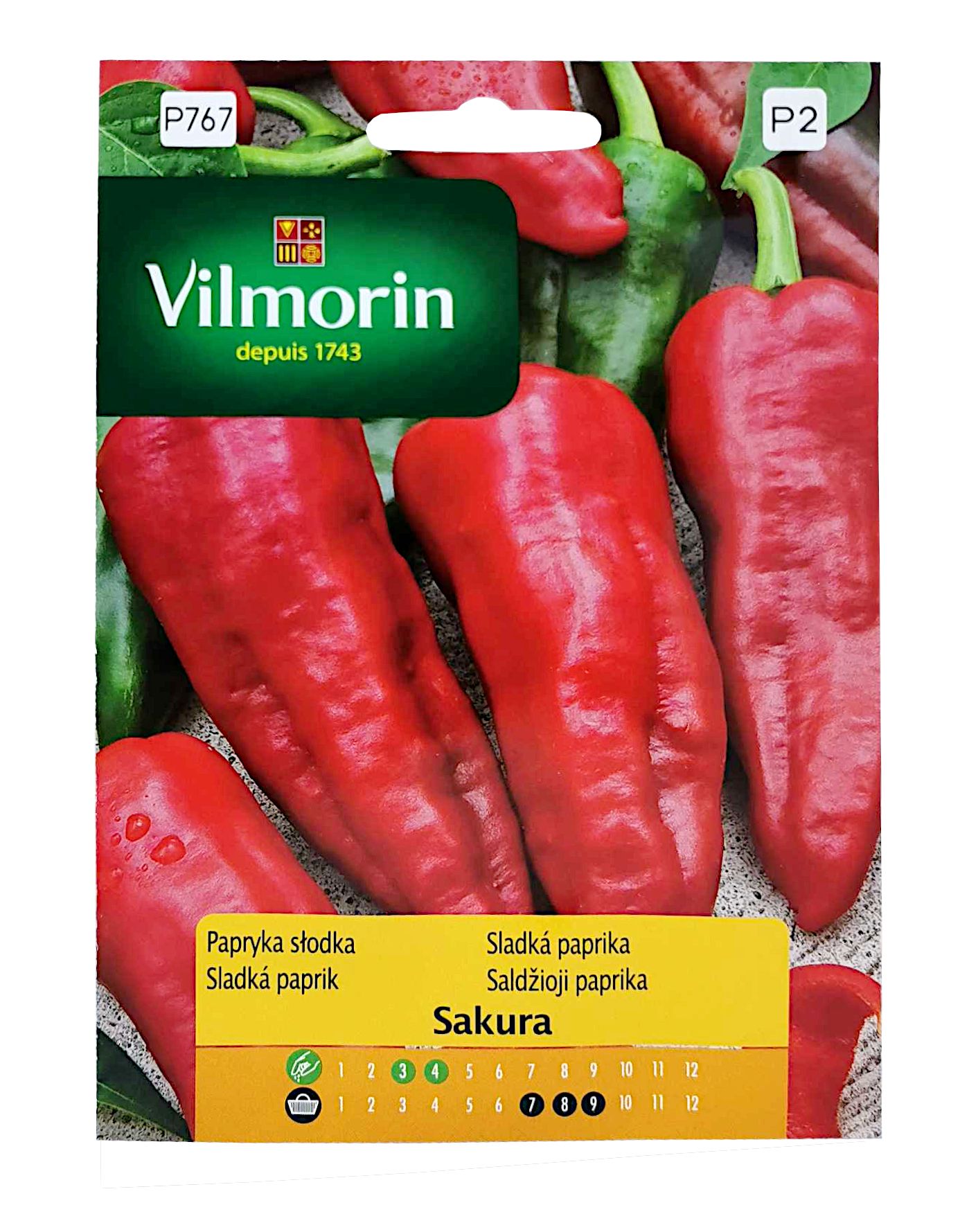 Papryka słodka Sakura 0,5g Vilmorin