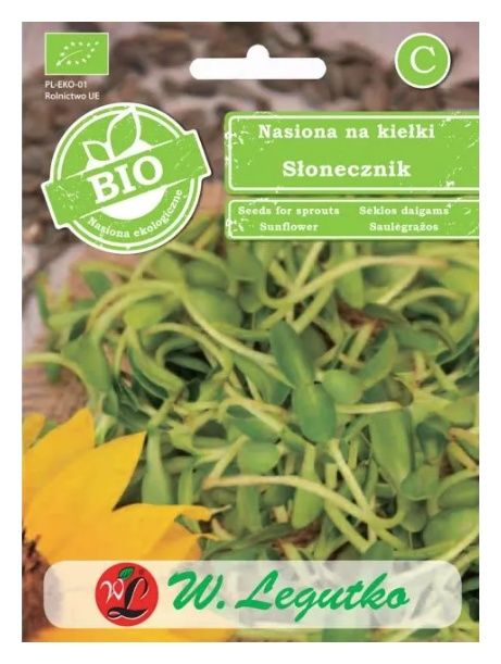 Kiełki Słonecznik - BIO 40g Legutko