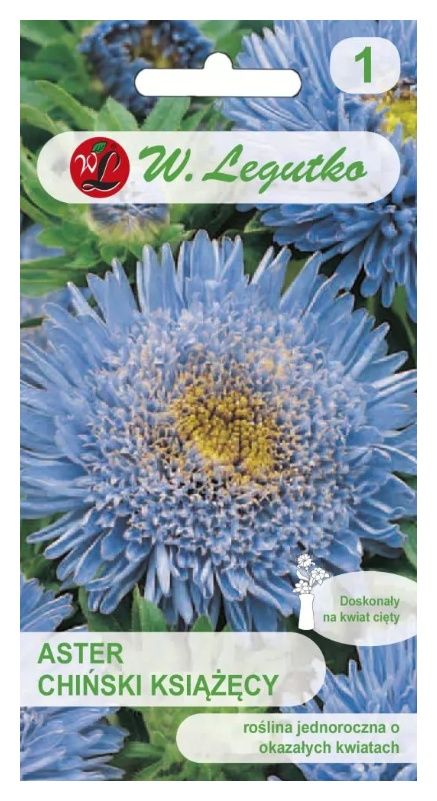 Aster chiński książęcy niebieski 1g Legutko
