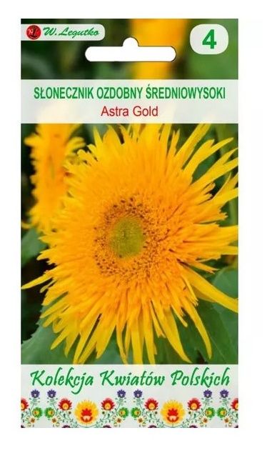 Kwiaty Polskie - Słonecznik ozdobny Astra Gold 2g Legutko