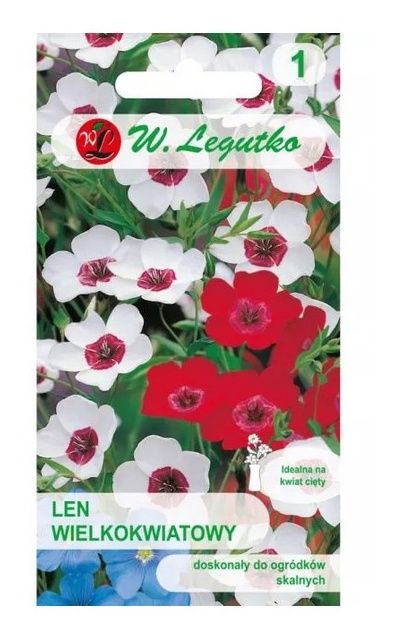 Len wielkokwiatowy mieszanka 1g Legutko