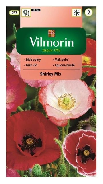 Mak polny Shirley Mix 1g Vilmorin