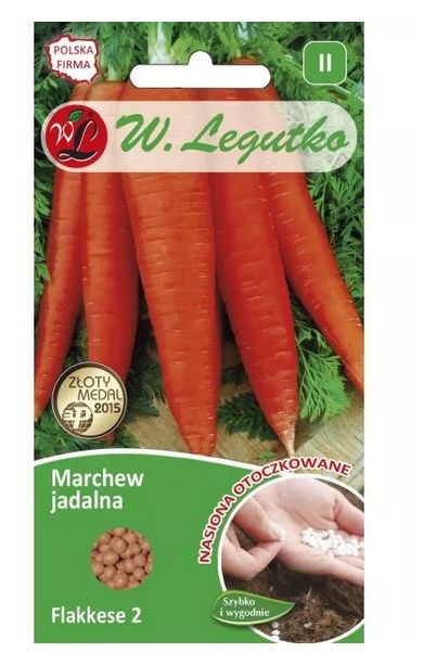 Marchew Flakkese 2 nasiona otoczkowane 400 sztuk Legutko