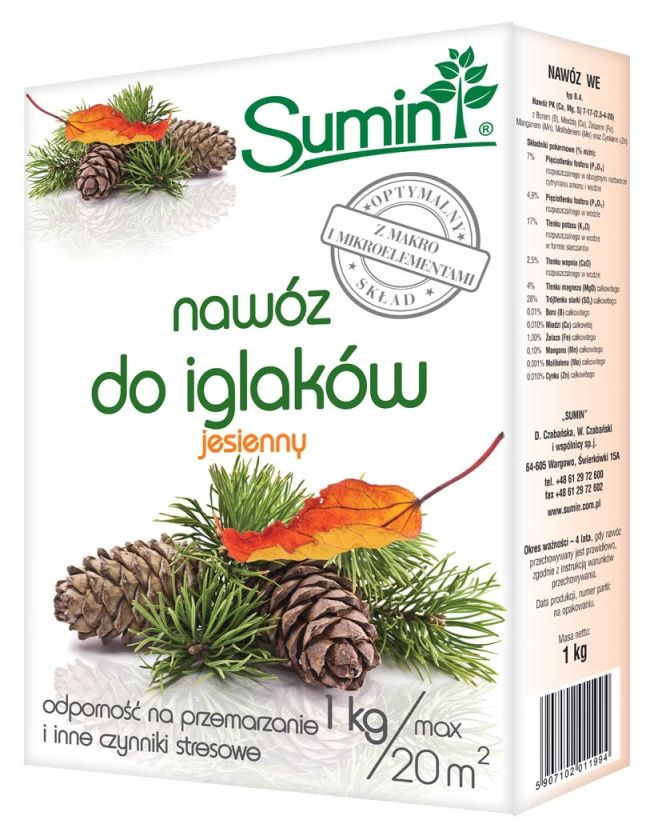 Nawóz do iglaków jesienny Sumin