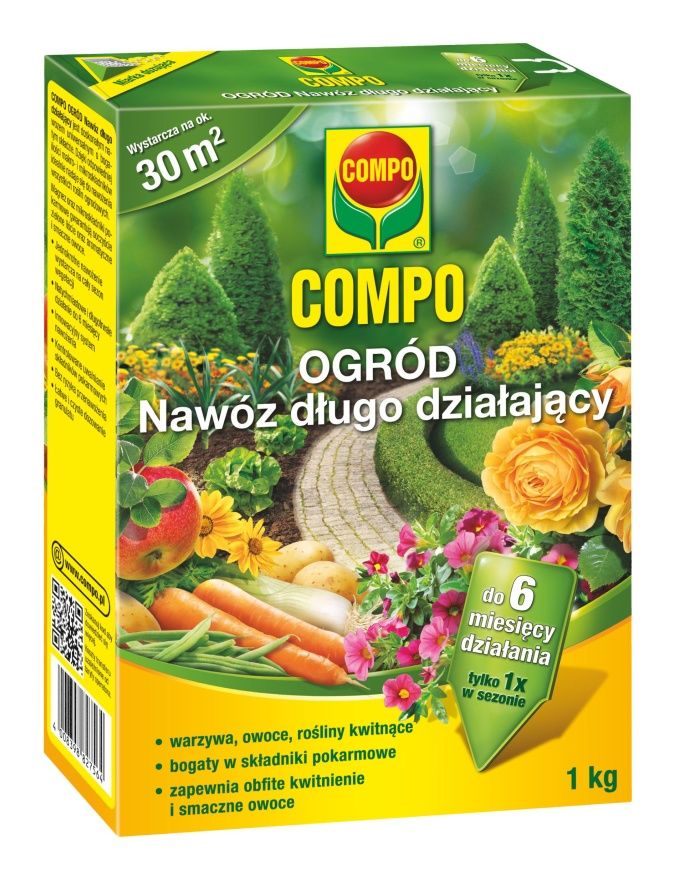 Nawóz długo działający do ogrodu 1 kg Compo