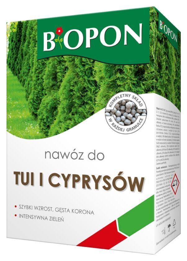 Nawóz do tui i cyprysów 3 kg Bopon