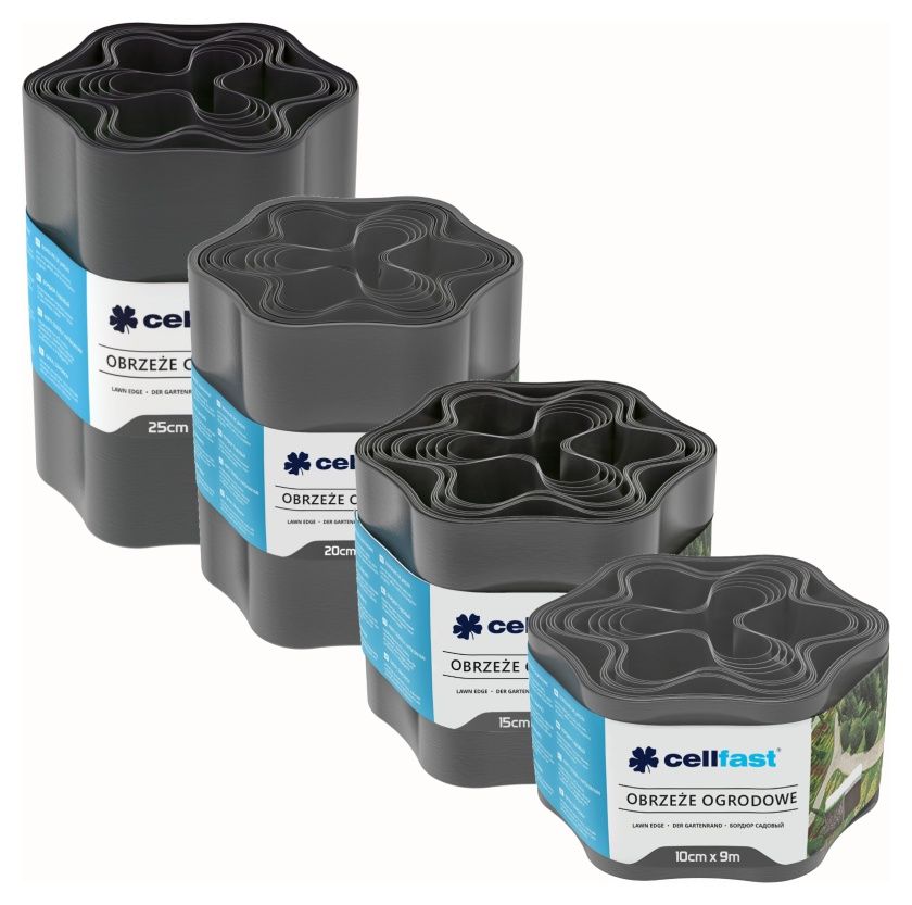Obrzeże ogrodowe grafitowe Cellfast