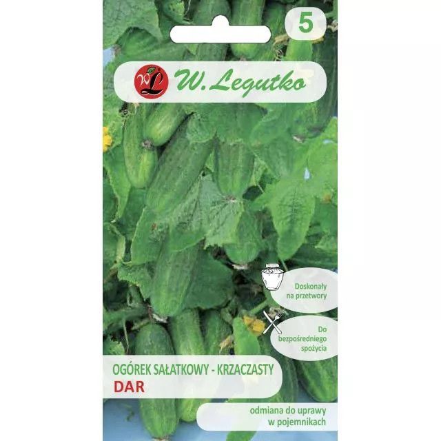 Ogórek gruntowy sałatkowy Dar - 5 g Legutko