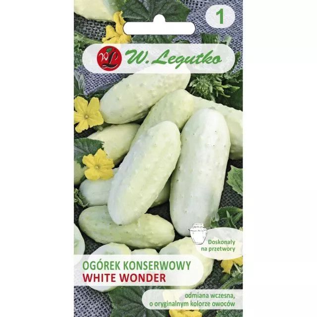 Ogórek biały White Wonder F1 - 2g Legutko