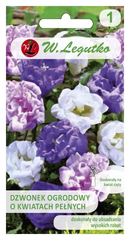 Dzwonek ogrodowy mix o kwiatach pełnych 0,1g Legutko