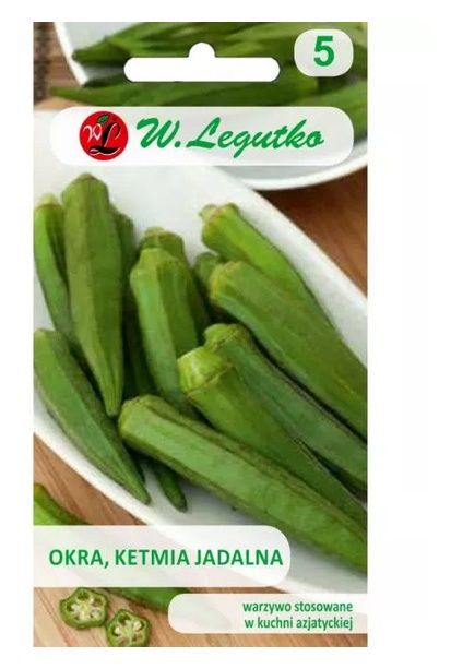Okra, Ketmia jadalna Clemson Spineless 1g Legutko