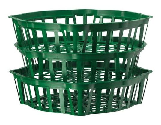 Osłonka na cebule kwiatowe fi 200 mm owalna Formplastic