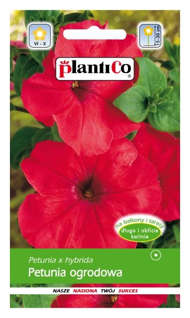 Petunia ogrodowa czerwona 0,05g PlantiCo