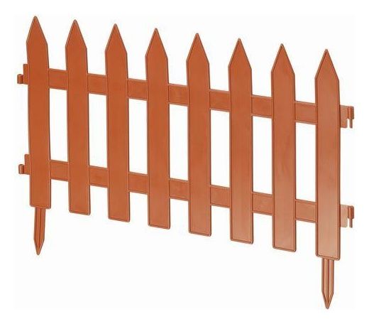 Płotek ogrodowy 3,2m terakota Form-Plastic