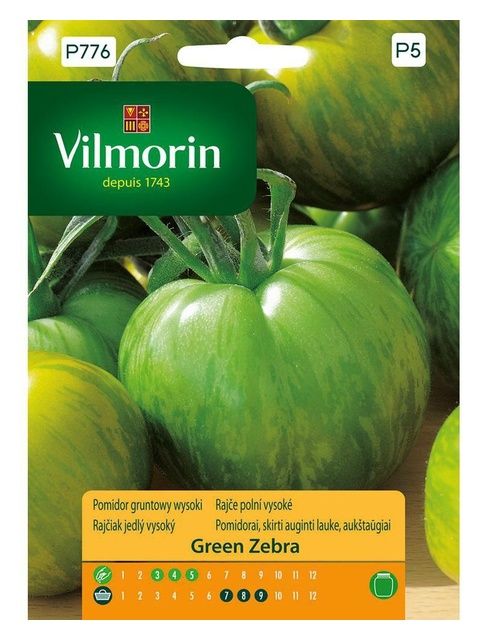 Pomidor gruntowy wysoki Green Zebra 0,2g Vilmorin