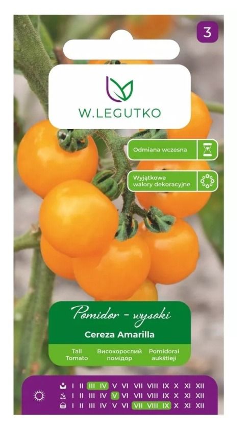 Pomidor Cereza Amarilla 0,2g Legutko