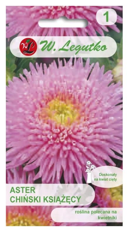 Aster chiński książęcy różowy 1g Legutko