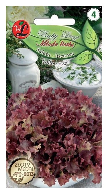 Sałata liściowa- Lollo rossa 1,5g Legutko