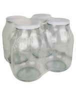 Słój 3 L z białą zakrętką fi 100 mm 4 sztuki Tragar