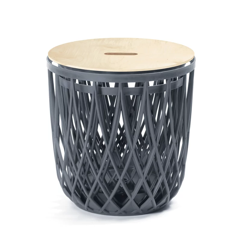 Kosz Uniqubo Set 3 IKUBS3 antracyt Prosperplast