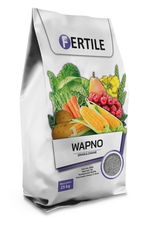 Wapno granulowane nawozowe 25 kg FERTILE