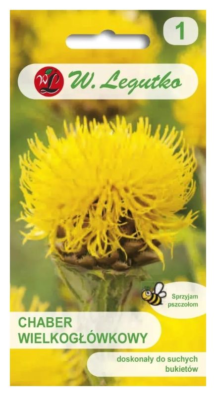 Chaber wielkogłówkowy żółty 1g Legutko