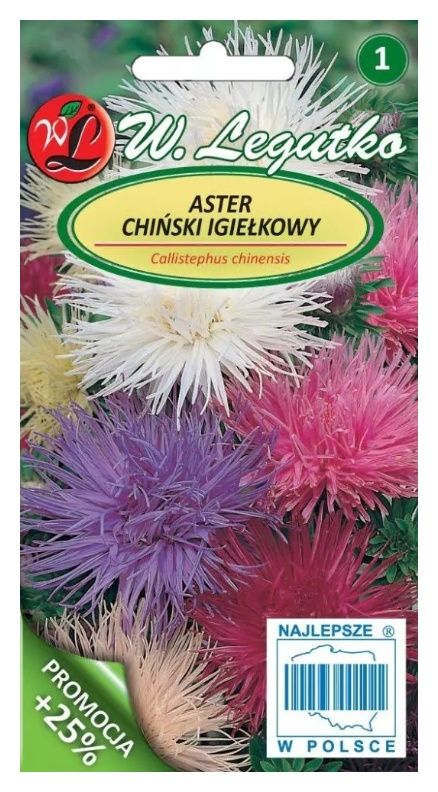 Aster chiński igiełkowy mix 1,25g Legutko