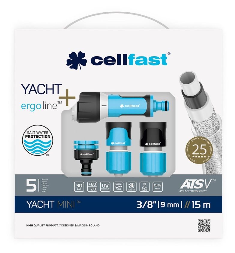 Zestaw zraszający Yacht Mini™ ENERGO 3/8" 15m Cellfast