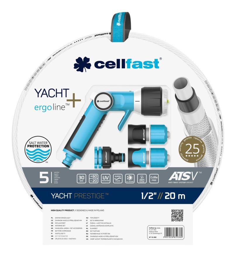 Zestaw zraszający Yacht Prestige ENERGO 1/2" 20m Cellfast 13-390